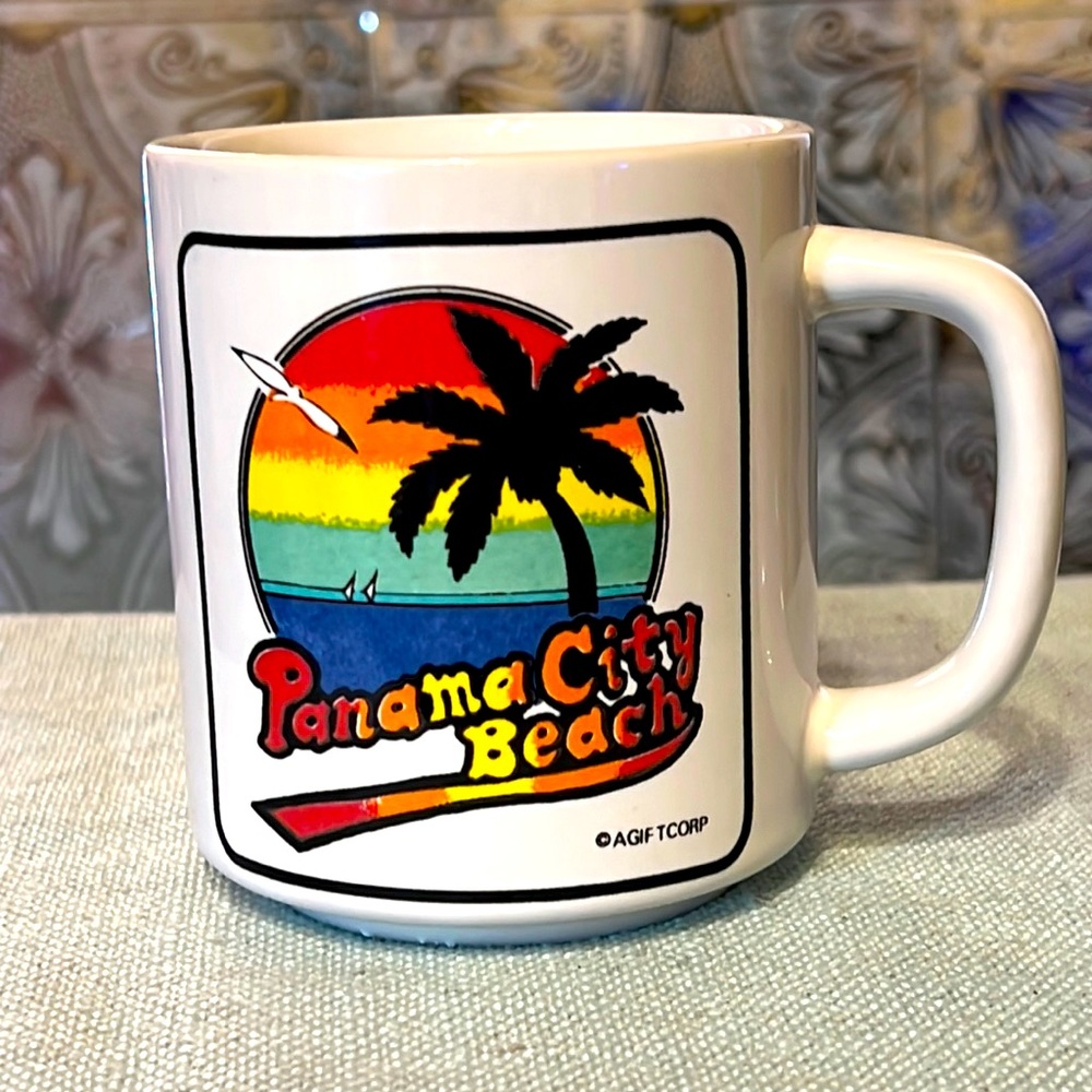 Vintage Panama City Beach Souvenir Collector Coffee Mug